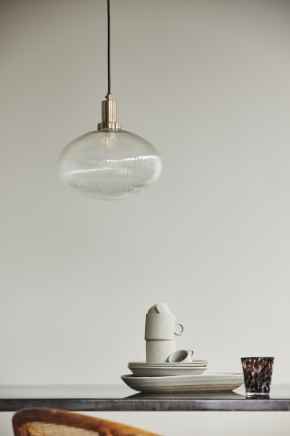 Ok Design BONA Lamp Clear Glass W/grooves