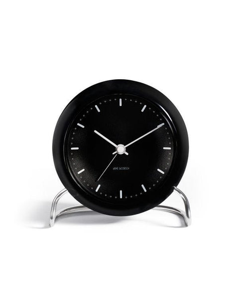 ok design City Hall table clock Ø11 cm black