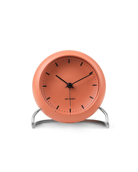 ok design City Hall table clock Ø11 cm pale orange