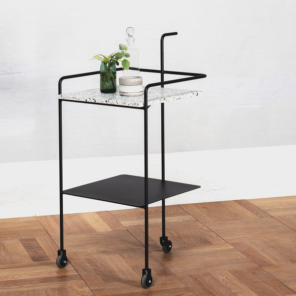 Ok Design Confetti Trolley Black + Black N' White