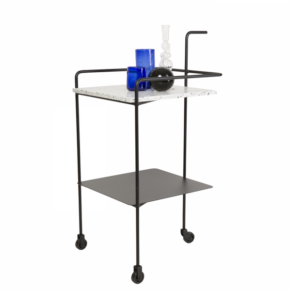 ok design Confetti Trolley Black + black n' white