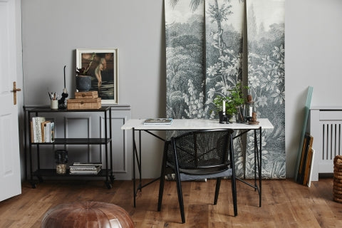 Ok Design DEE Desk White Marble