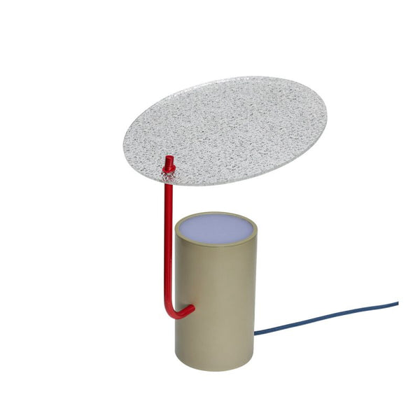Ok Design Disc Table Lamp Khaki/Red/Textured