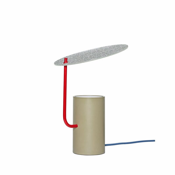ok design Disc Table Lamp Khaki/Red/Textured