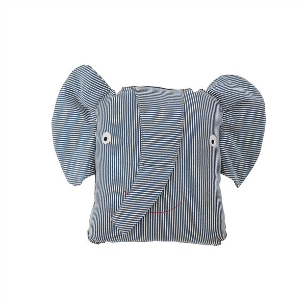 ok design Erik Elephant Denim Cushion