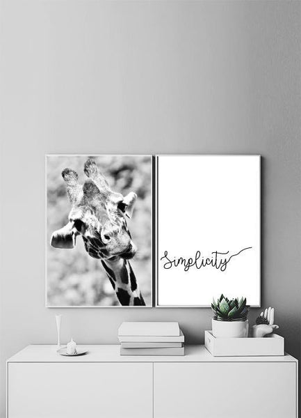 Ok Design Giraffe Poster