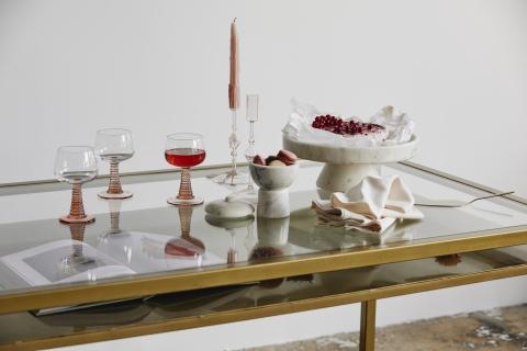 Ok Design GORM Wineglass Pink Stem