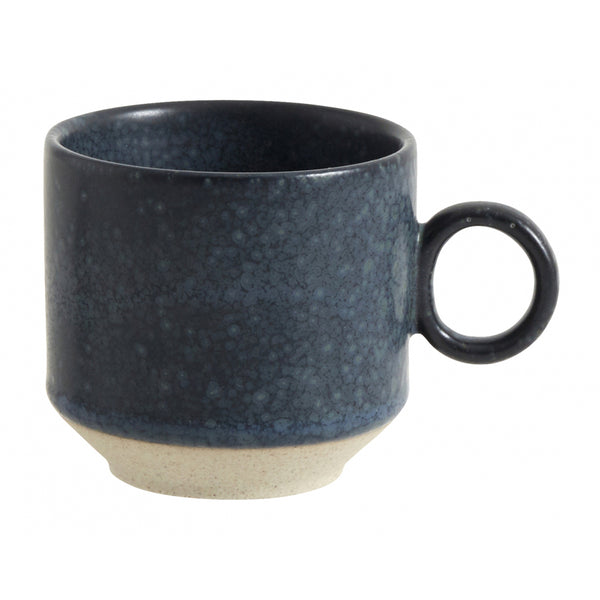 ok design GRAINY espresso cup dark blue 2pcs