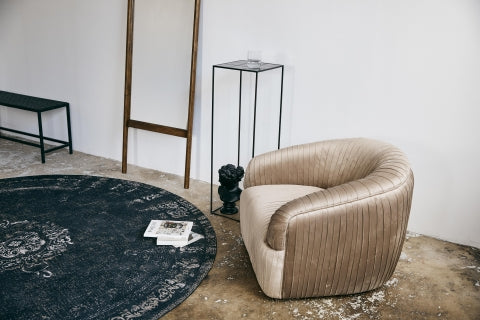 Ok Design GRAND Woven Rug Dark Grey/black - 240 Cm