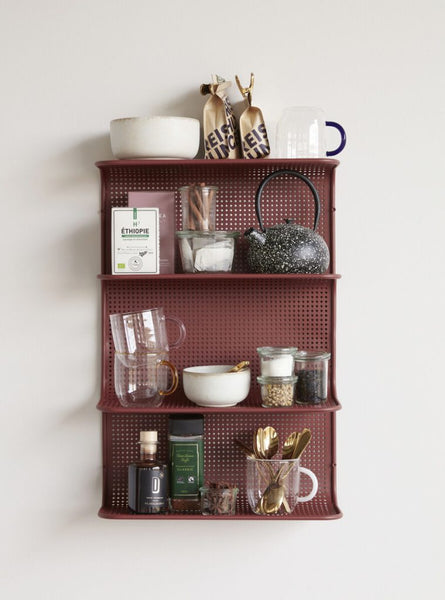 Ok Design Grid Shelf Red