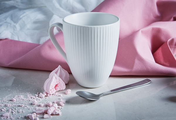 Ok Design Groovy Mug - White Stoneware