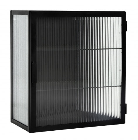 Ok Design GROOVY Wall Cabinet Black 1 Door