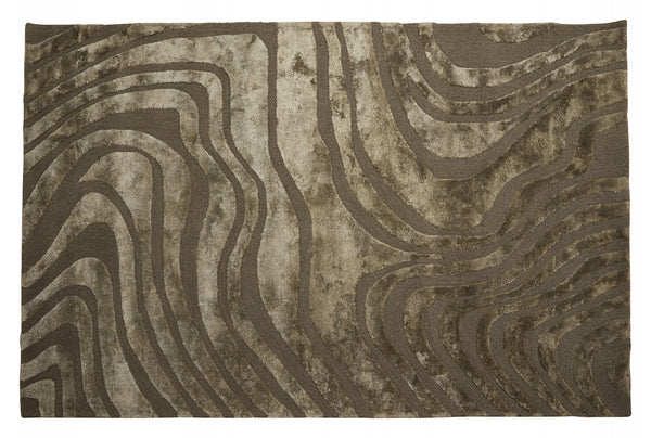 ok design HARPER jaquard woven carpet grey