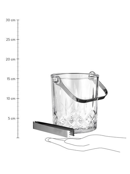 Ok Design Harvey Ice-bucket With Handle + Tong