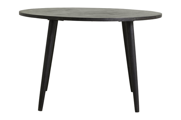 ok design HAU Round Dining Table Black Wood