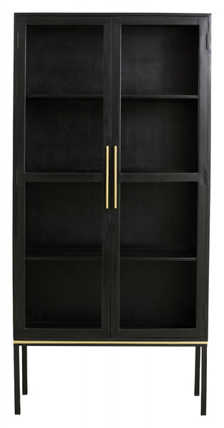 ok design KOSHI black cabinet w/golden detail