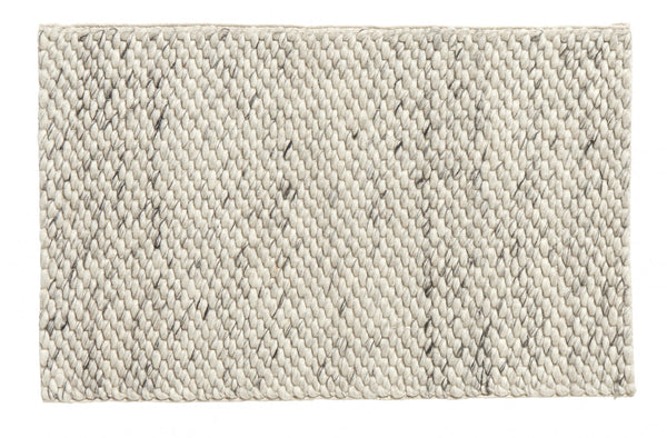 ok design LARA rug wool ivory/grey - 60x90cm
