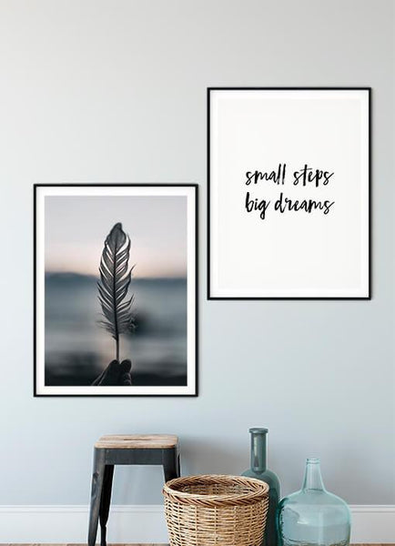 Ok Design Light As A Feather Poster