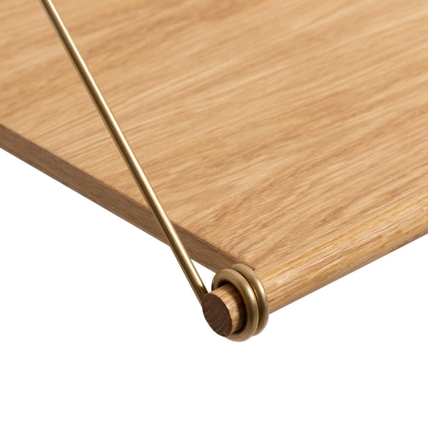 Ok Design Loop Desk NEW Brass Oak