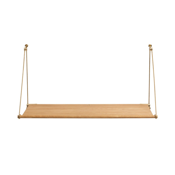Ok Design Loop Desk NEW Brass Oak