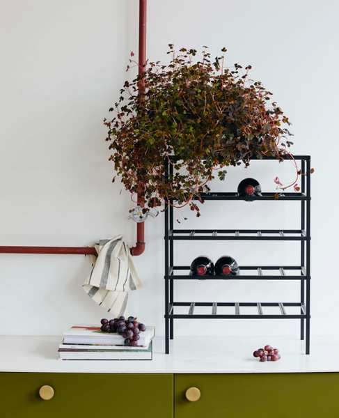 ok design LORENZO wine rack L black
