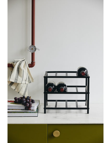 Ok Design LORENZO Wine Rack S Black