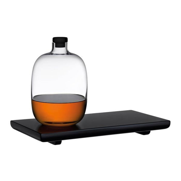 ok design Malt Whiskey Bottle with Wooden Tray