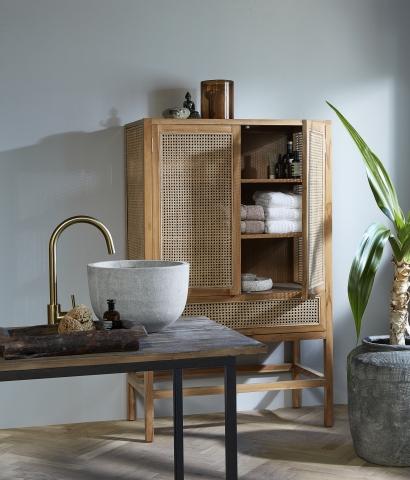 Ok Design MERGE Cabinet Nature W/rattan