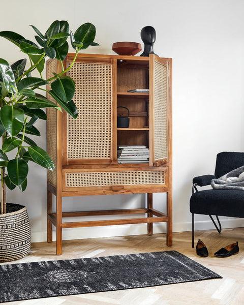 Ok Design MERGE Cabinet Nature W/rattan