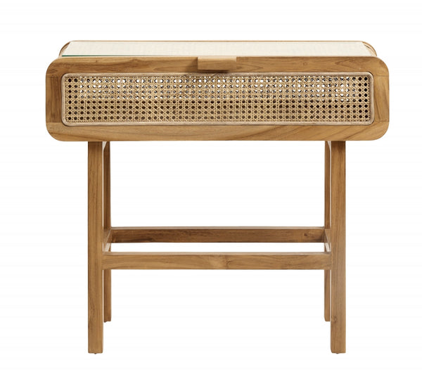 ok design MERGE console nature w/rattan