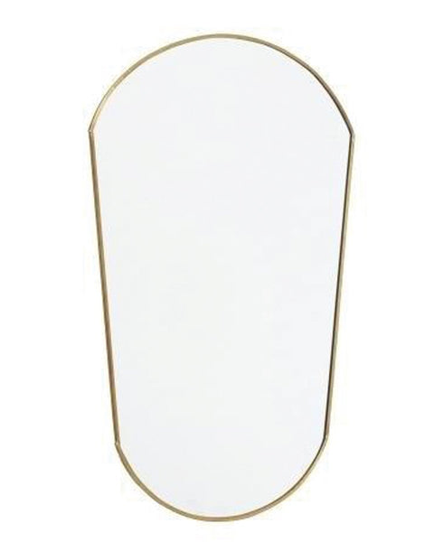ok design Mirror Oval Golden Frame