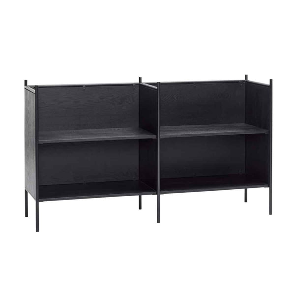 ok design Norm Shelf Unit Double Black