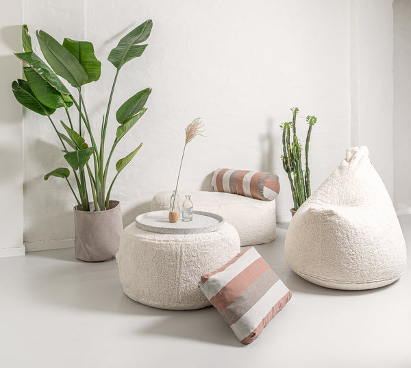 Ok Design Oblong Pouf Teddy