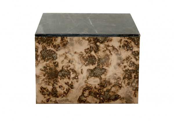 ok design OKA coffee table antique mirror stone