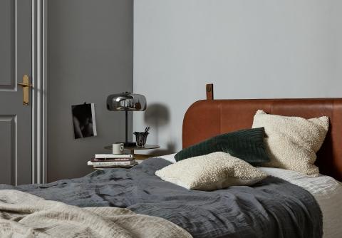 Ok Design ONEGA Head Board Brown Leather