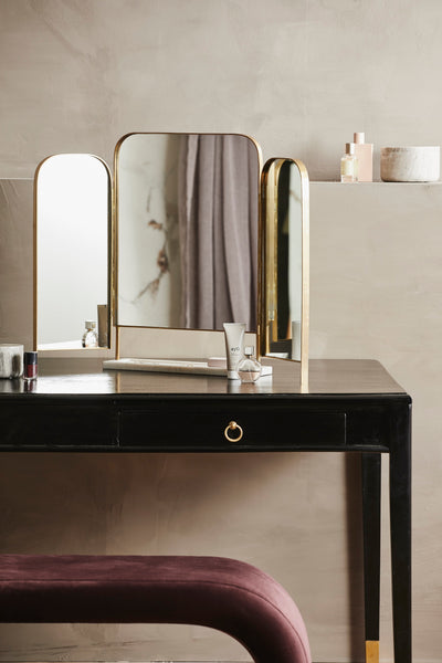 Ok Design OTUS Table Mirror Golden Edge