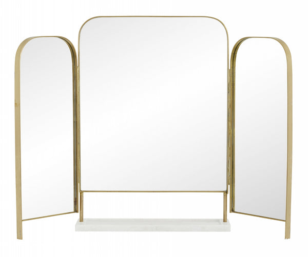 ok design OTUS table mirror golden edge
