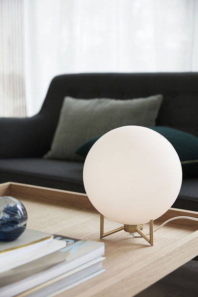 Ok Design Palm Table Lamp Brass/White