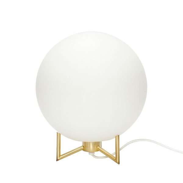 ok design Palm Table Lamp Brass/White