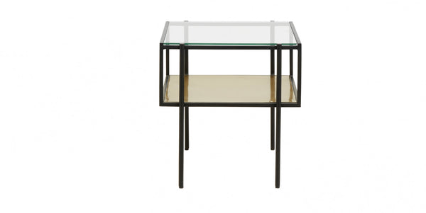 ok design PARANA coffee table S golden/clear