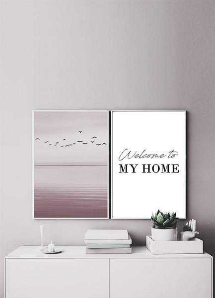 Ok Design Pink Sky Poster