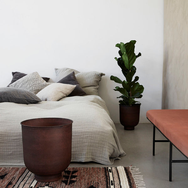 Ok Design Planter Vig Burnt Henna