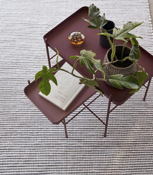 Ok Design Poppy Rug Burgundy/White