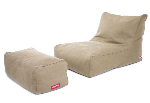 Ok Design Premium Lounge Beanbag + Ottoman