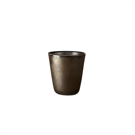 ok design Raw Metallic Brown Double Wall Mug 25 cl