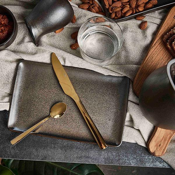 Ok Design RAW Metallic Brown Rectangular Plate