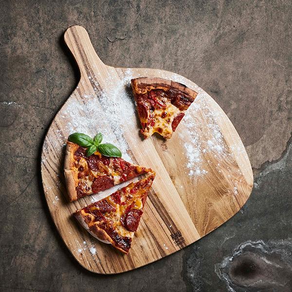 Ok Design RAW Teak Wood - Pizza/Serving Board