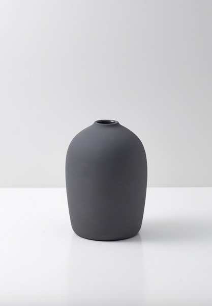 Ok Design RAW Vase Grey - Small - D 10 5 X H 14 5 Cm