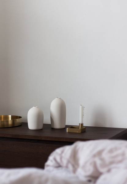 Ok Design RAW Vase White - Small - D 10 5 X H 14 5 Cm