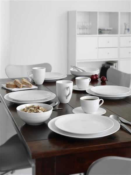 Ok Design Relief White Mug - Set Of 4